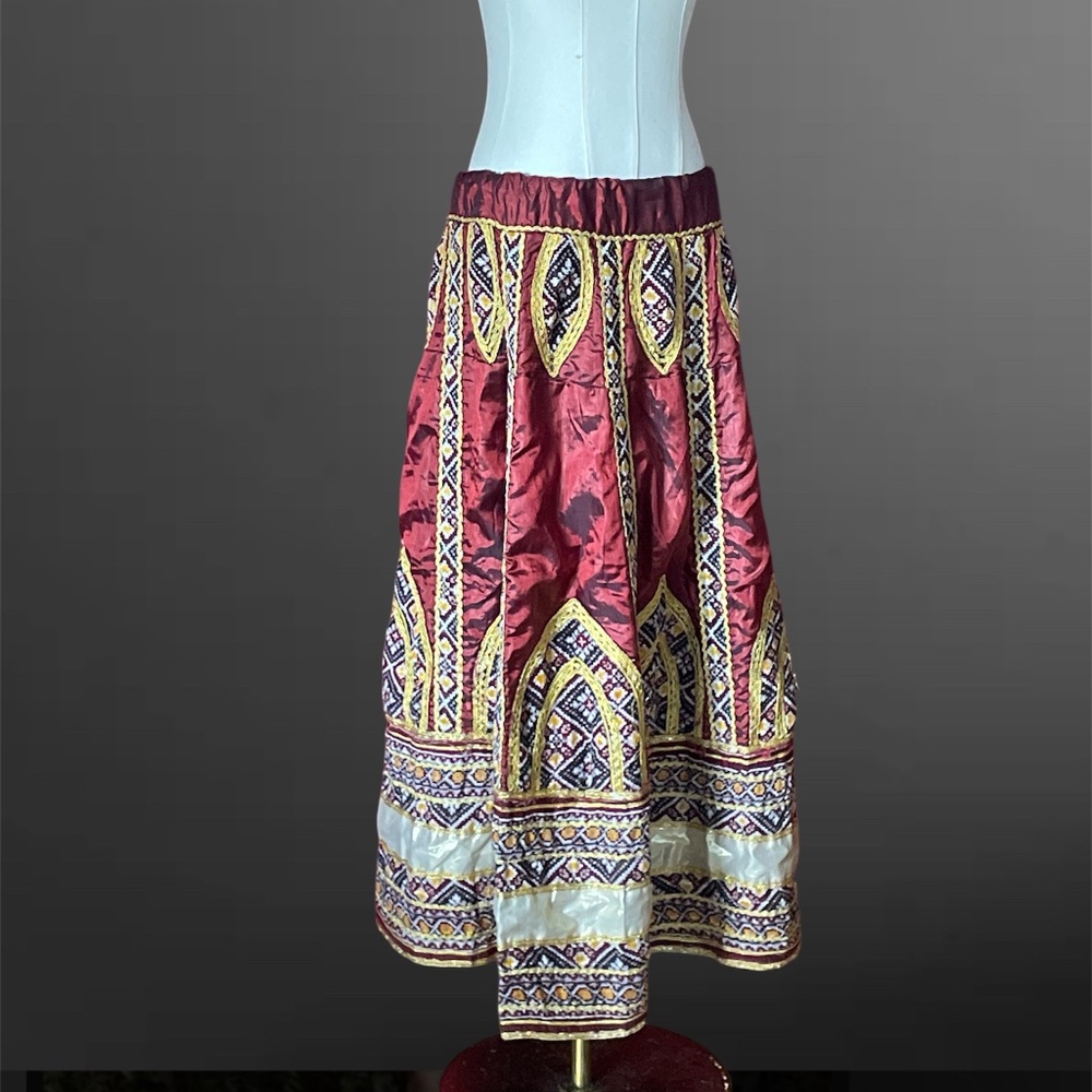 Renaissance Costume Skirt /Boho/Bellydance Hand made 1970's Historical skirt